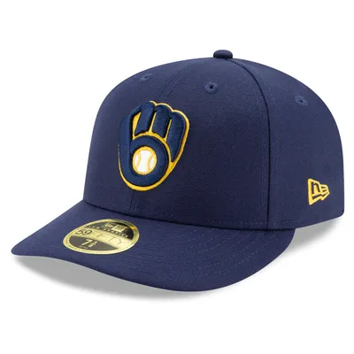 Milwaukee Brewers New Era Authentic Collection On-Field Low Profile 59FIFTY Fitted Hat - Navy
