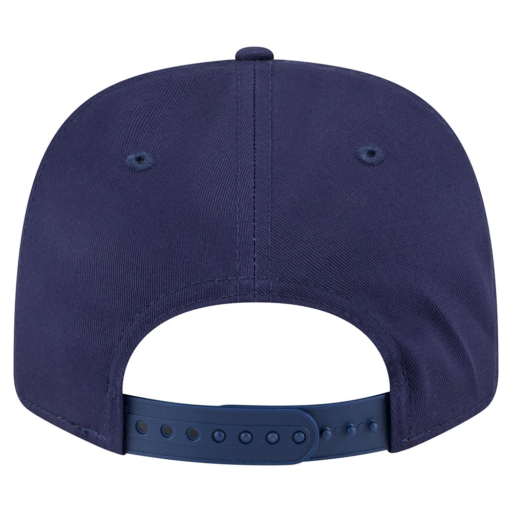 Men's New Era Navy Milwaukee Brewers Circle Patch 9SEVENTY Stretch-Snap Hat