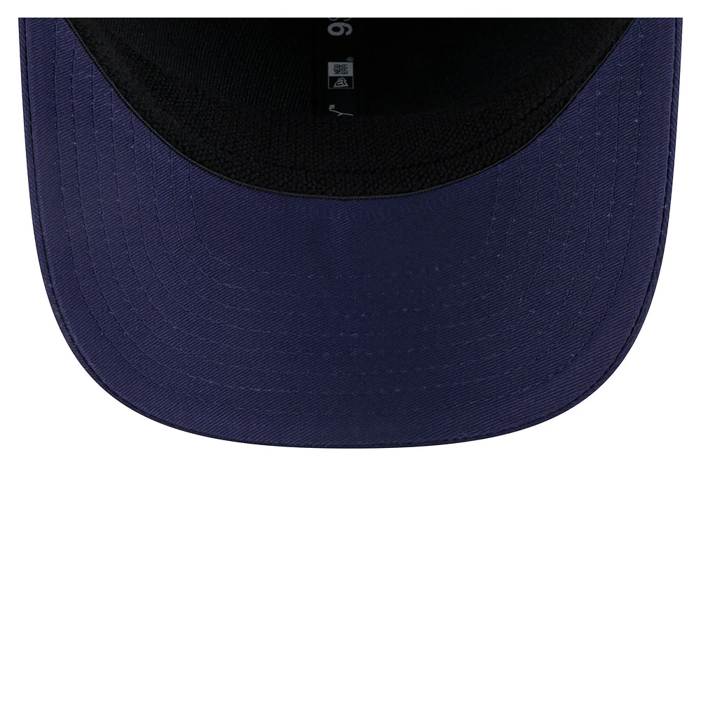 Men's New Era Navy Milwaukee Brewers Circle Patch 9SEVENTY Stretch-Snap Hat