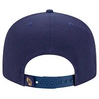 Men's New Era Navy Milwaukee Brewers Logo Strike 9FIFTY Snapback Hat