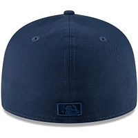 New Era Navy Milwaukee Brewers Oceanside Tonal - Casquette ajustée 59FIFTY