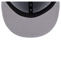 Men's New Era Navy Milwaukee Brewers Overlap 59FIFTY Fitted Hat