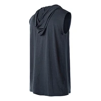 Men's New Era Navy Milwaukee Brewers Sleeveless Pullover Hoodie