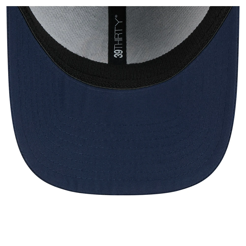Men's New Era Navy Milwaukee Brewers Subtle Camo 39THIRTY Flex Hat