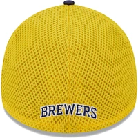 Men's New Era Navy Milwaukee Brewers Team Neo 39THIRTY Flex Hat