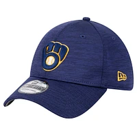 Men's New Era Navy Milwaukee Brewers Tech 39THIRTY Flex Hat