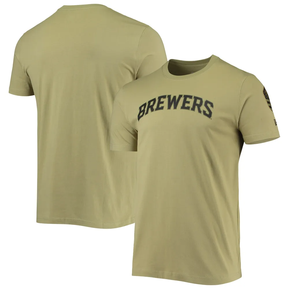 FANATICS Women's Fanatics Branded Navy Milwaukee Brewers Logo Fitted T-Shirt