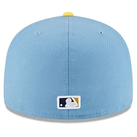 Casquette ajustée New Era Milwaukee Brewers 2022 City Connect 59FIFTY bleu poudré pour homme