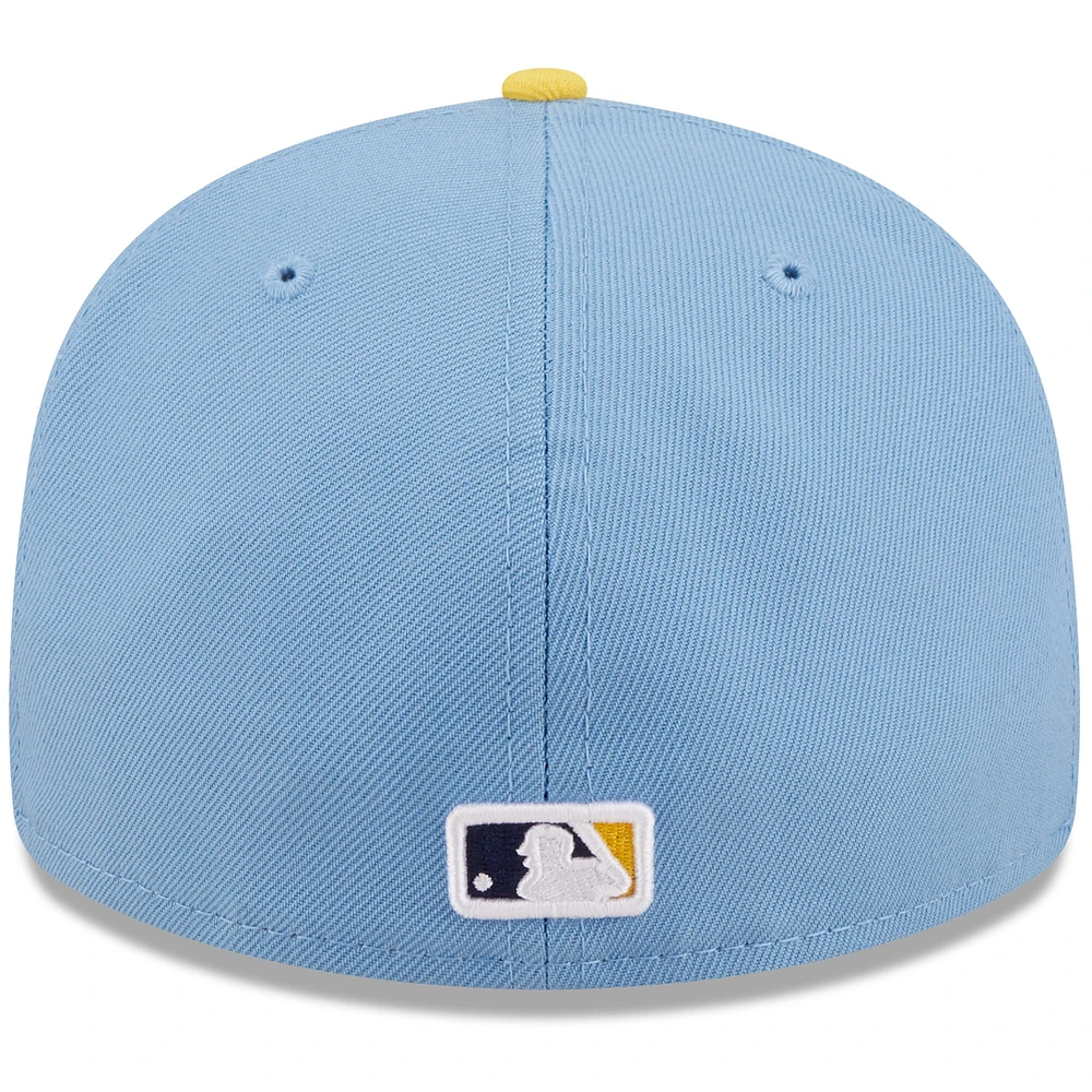 Men's New Era Powder Blue Milwaukee Brewers 2022 City Connect Low Profile 59FIFTY Fitted Hat