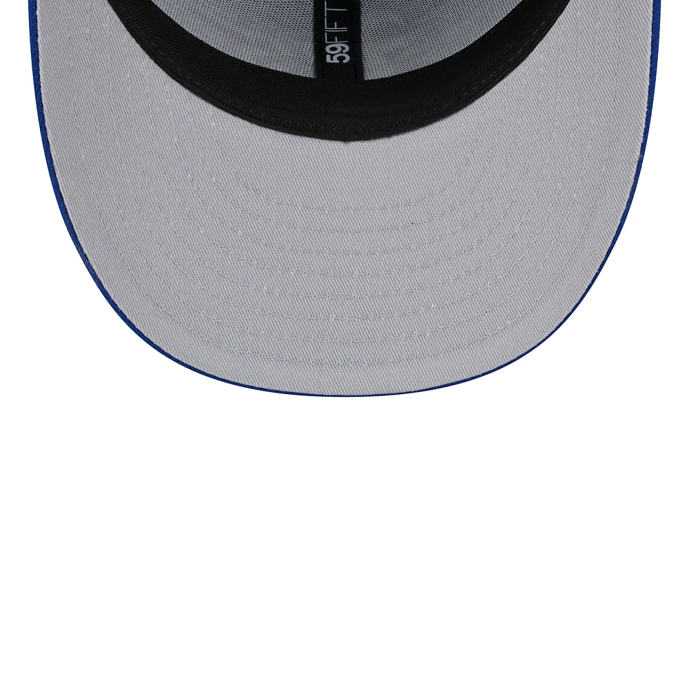 Men's New Era  Royal Milwaukee Brewers White Logo Low Profile 59FIFTY Fitted Hat