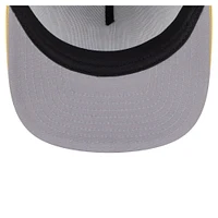 Men's New Era White/Gold Milwaukee Brewers Retro Script Trucker 9FIFTY Snapback Hat