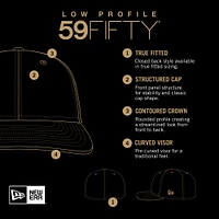 Men's New Era White/Navy Milwaukee Brewers 2023 On-Field Batting Practice Low Profile 59FIFTY Fitted Hat