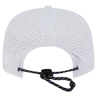 Casquette de golf perforée blanche New Era pour homme, modèle snapback, Milwaukee Brewers