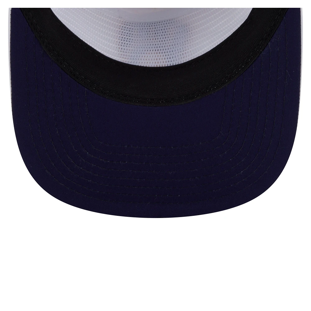 Casquette de golf perforée blanche New Era pour homme, modèle snapback, Milwaukee Brewers