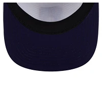 Casquette de golf perforée blanche New Era pour homme, modèle snapback, Milwaukee Brewers