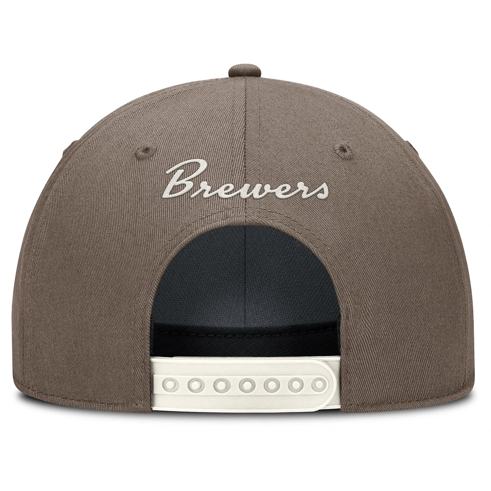 Men's Nike Brown Milwaukee Brewers Rise Performance Adjustable Hat