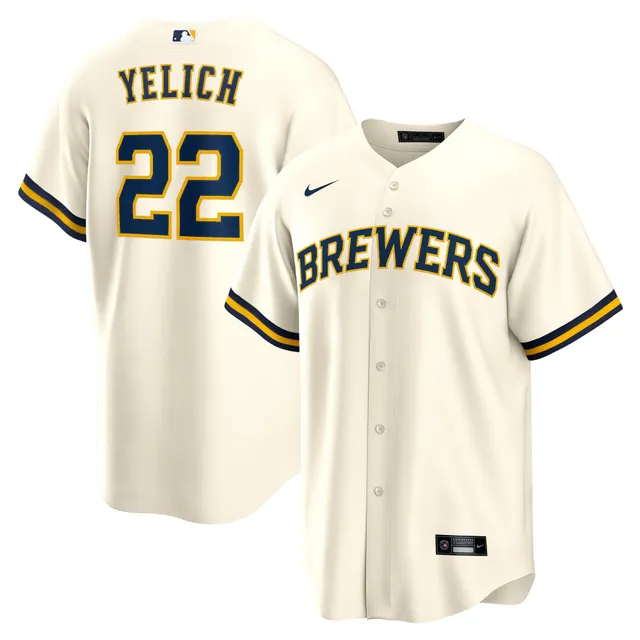 MLB Milwaukee Brewers City Connect (Christian Yelich) Women's Replica Baseball  Jersey.