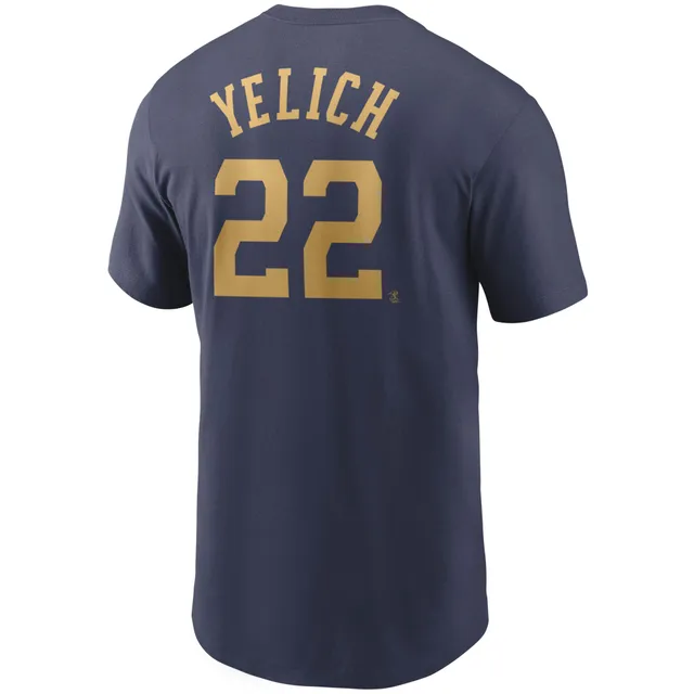 Christian Yelich Milwaukee Brewers Nike Youth Name & Number T-Shirt - Navy