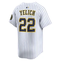 Men's Nike Christian Yelich White Milwaukee Brewers Alternate Limited Jersey