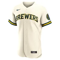 Lids Milwaukee Brewers Nike Home Authentic Team Logo Jersey