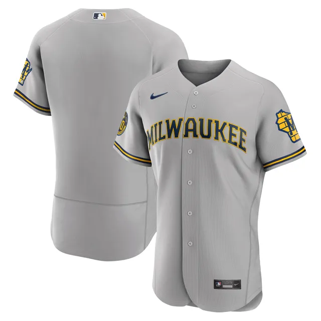 Nike Men's Milwaukee Brewers Cooperstown Blue Cool Base Jersey