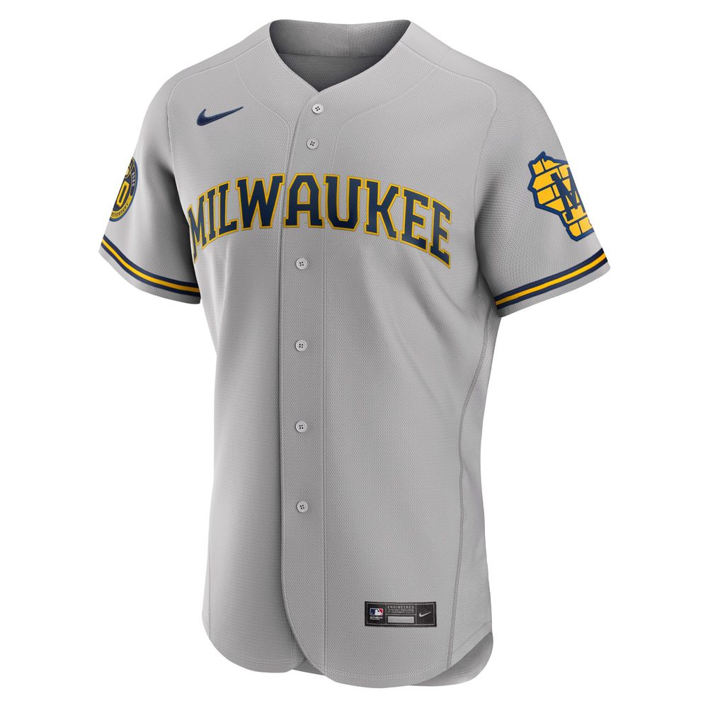 Lids Milwaukee Brewers Nike Home Authentic Team Logo Jersey