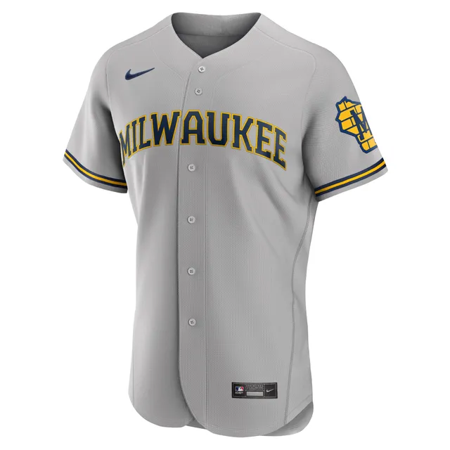 Majestic Men's Majestic White Milwaukee Brewers Team Official Jersey
