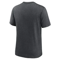 T-shirt Performance à trois mélanges Nike Heather Charcoal Milwaukee Brewers Authentic Collection Early Work pour homme