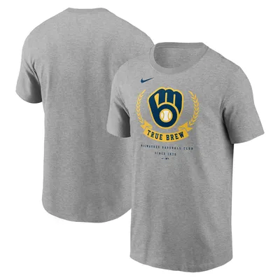 Milwaukee Brewers Nike True Brew Local Team T-Shirt - Heathered Gray