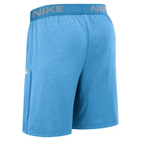 Men's Nike  Light Blue Milwaukee Brewers Authentic Collection City Connect Performance Knit Shorts