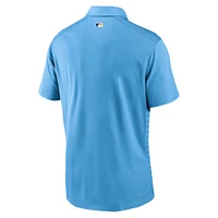 Polo Nike bleu clair pour homme, collection authentique des Milwaukee Brewers, City Connect Victory Performance