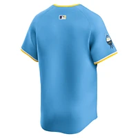 Maillot Nike City Connect Limited bleu clair des Milwaukee Brewers pour homme