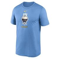 Men's Nike Light Blue Milwaukee Brewers City Connect Logo T-Shirt