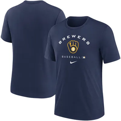 Nike Youth Nike Navy Milwaukee Brewers Authentic Collection Velocity  Practice Performance T-Shirt