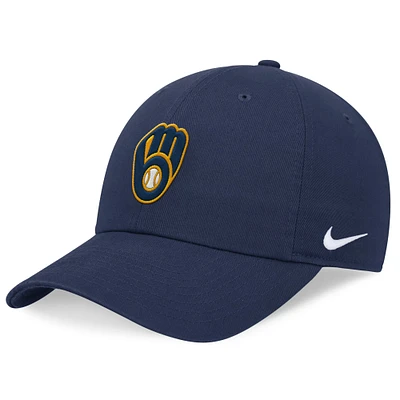 Casquette réglable Nike pour hommes, bleu marine, Milwaukee Brewers Club