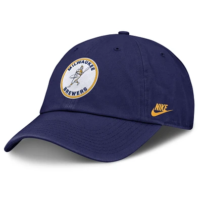Men's Nike Navy Milwaukee Brewers Club Adjustable Hat