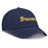 Casquette ajustable Nike bleu marine Milwaukee Brewers Club pour homme