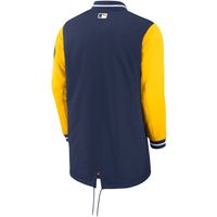 Men's Nike Navy Milwaukee Brewers Dugout Performance Full-Zip Jacket