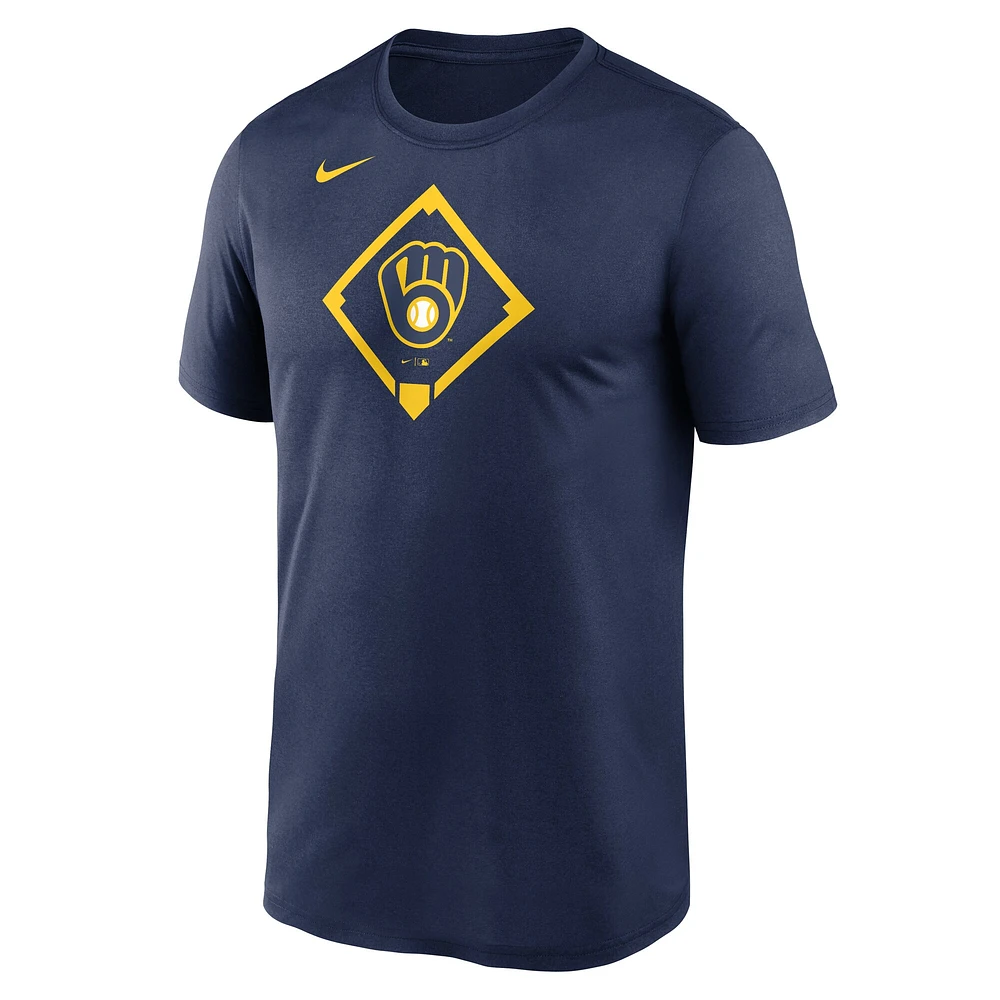 T-shirt Nike bleu marine Icon Legend Performance des Milwaukee Brewers pour homme