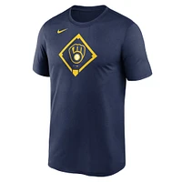 T-shirt Nike bleu marine Icon Legend Performance des Milwaukee Brewers pour homme