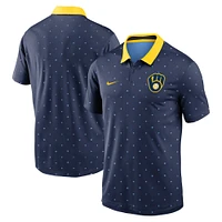 Men's Nike Navy Milwaukee Brewers Legacy Icon Vapor Performance Polo