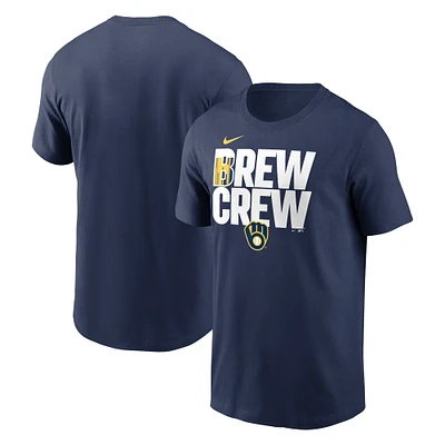 Men's Nike Navy Milwaukee Brewers Local Home Town T-Shirt