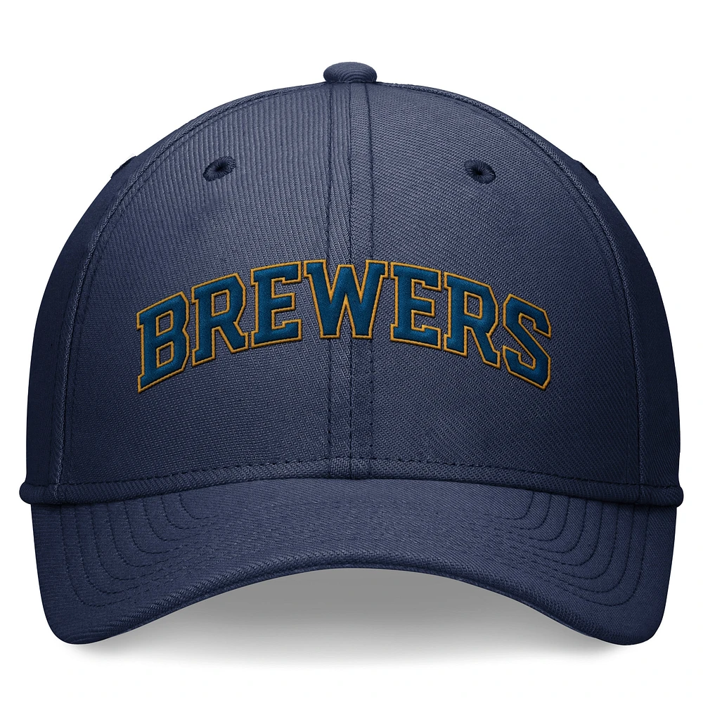 Men's Nike Navy Milwaukee Brewers Performance Flex Hat
