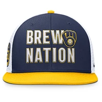 Men's Nike  Navy Milwaukee Brewers Pro Trucker Snapback Hat