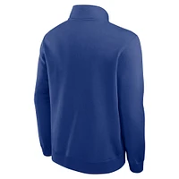 Men's Nike Royal Milwaukee Brewers Cooperstown Collection Fleece Half-Zip Pullover