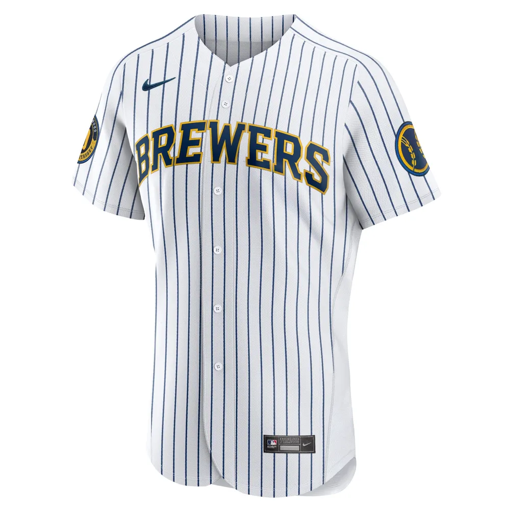 Lids Milwaukee Brewers Nike Home Authentic Team Logo Jersey