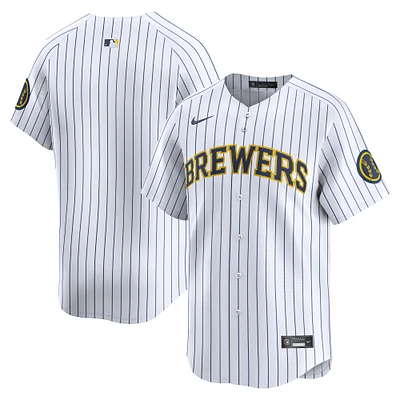 Maillot Nike blanc Alternate Limited pour homme des Milwaukee Brewers