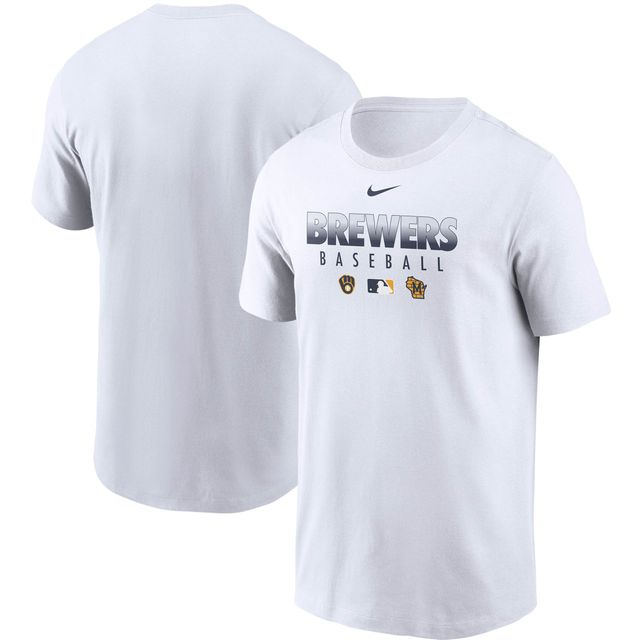 Men's Nike Navy Milwaukee Brewers 2022 City Connect Wordmark T-Shirt