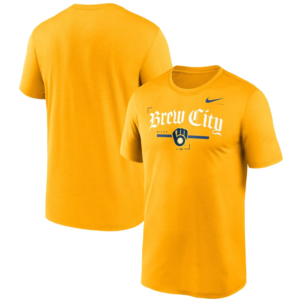 Lids Milwaukee Brewers Nike Local Legend T-Shirt - Yellow