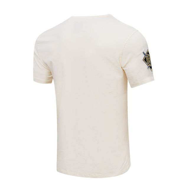 T-shirt pour homme Pro Standard Cream Milwaukee Brewers Cooperstown Collection Old English